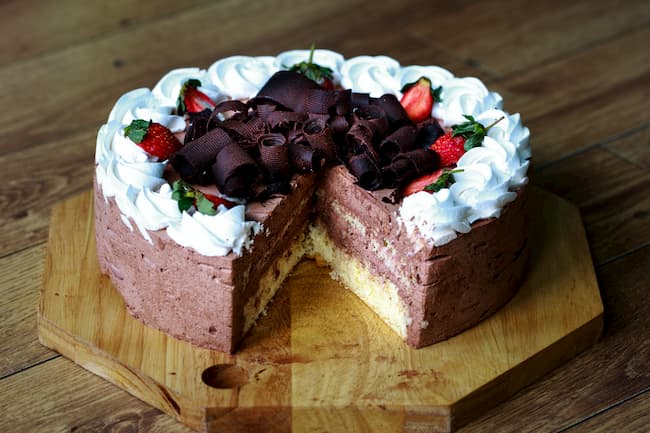 шоколадно-бисквитный торт
