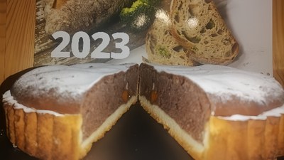 Шоколадная шарлотка с тыквой